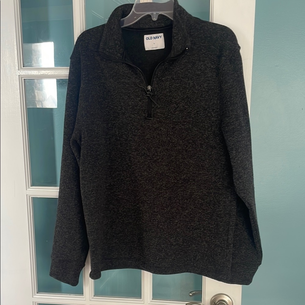 Old Navy Charcoal Quarter-Zip Pullover